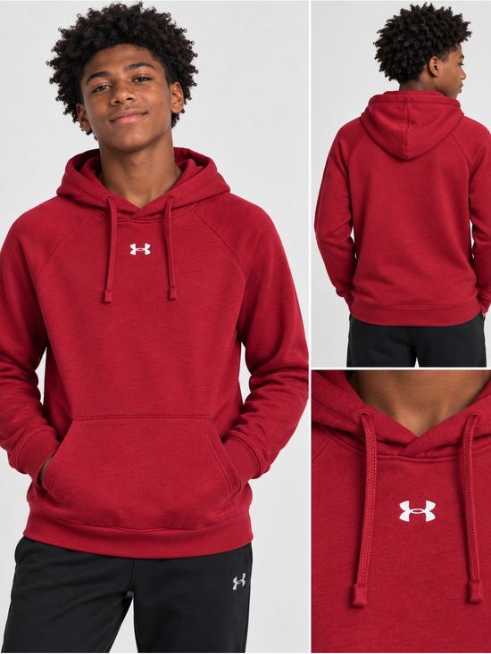 Under Armour Other - Under Armour Juniors M Red Pullover Hoodie

0013